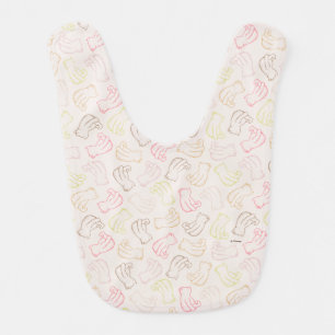 Colorful Classic Pooh Pattern Baby Bib