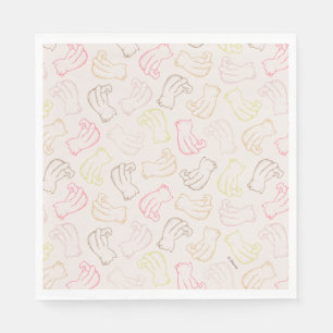 Colorful Classic Pooh Pattern Napkins