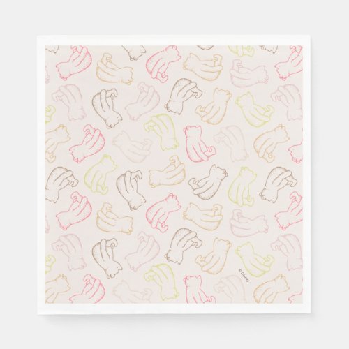 Colorful Classic Pooh Pattern Napkins