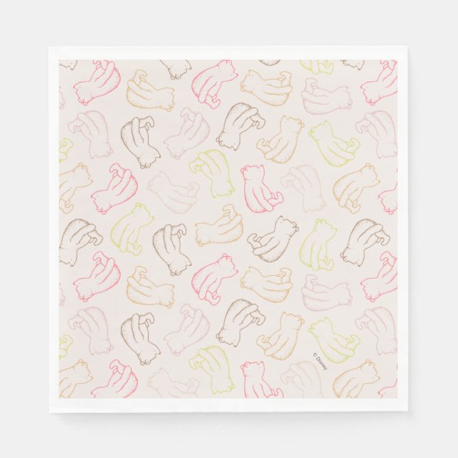 Colorful Classic Pooh Pattern Napkins (Front)