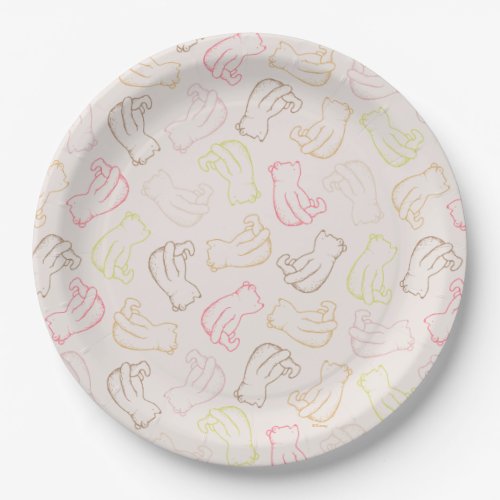 Colorful Classic Pooh Pattern Paper Plates