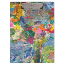Colorful Clipboard Abstract Aesthetic Clip Board