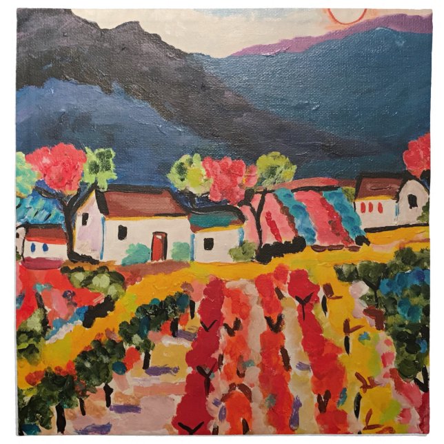 colorful cloth napkin (Front)