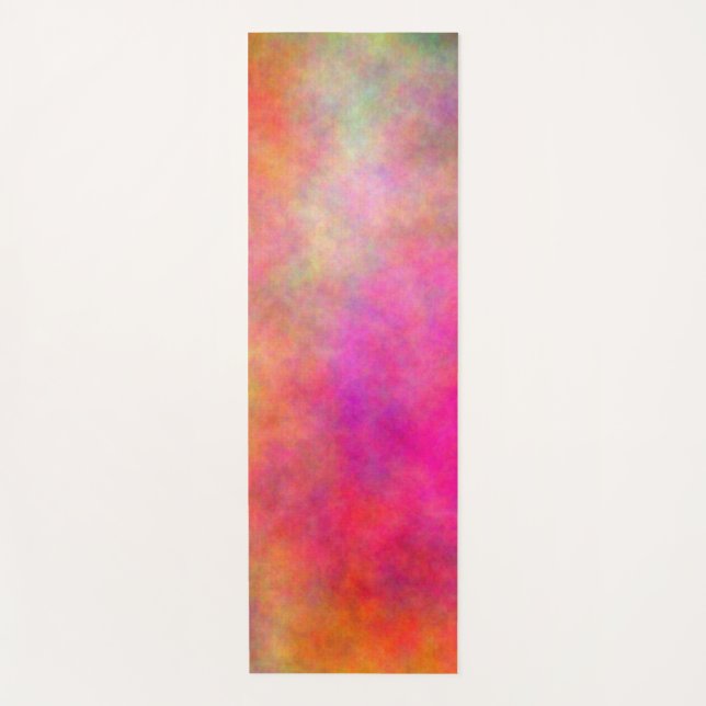 Colorful Clouds Abstract Yoga Mat (Front)