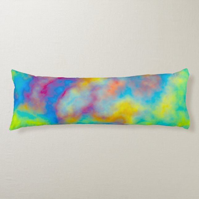 Colorful clouds  body pillow (Front)