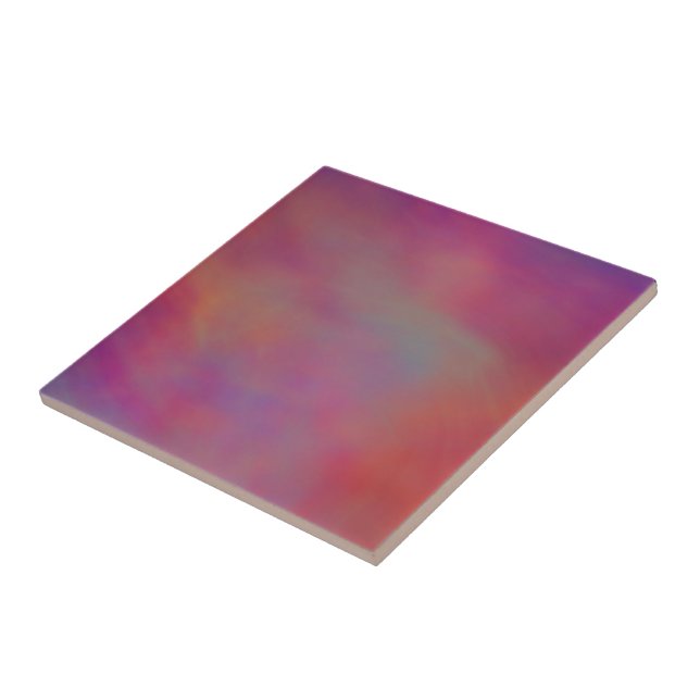Colorful clouds ceramic tile (Side)
