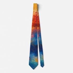 Colorful Clouds in Motion Neck Tie