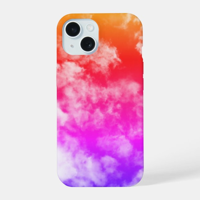 Colorful Clouds - iPhone 15 Case (Back)