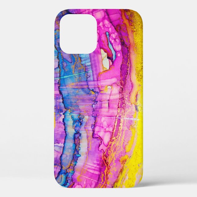 Colorful clouds macro, ink splatter. Case-Mate iPhone case (Back)