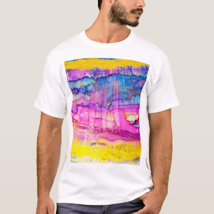Colorful clouds macro, ink splatter. T-Shirt