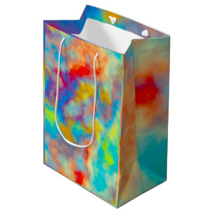 Colorful clouds  medium gift bag