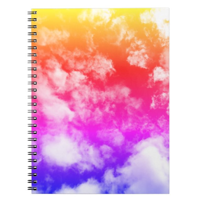 Colorful Clouds - Notebook (Front)