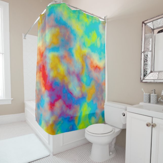 Colorful clouds  shower curtain (In Situ)