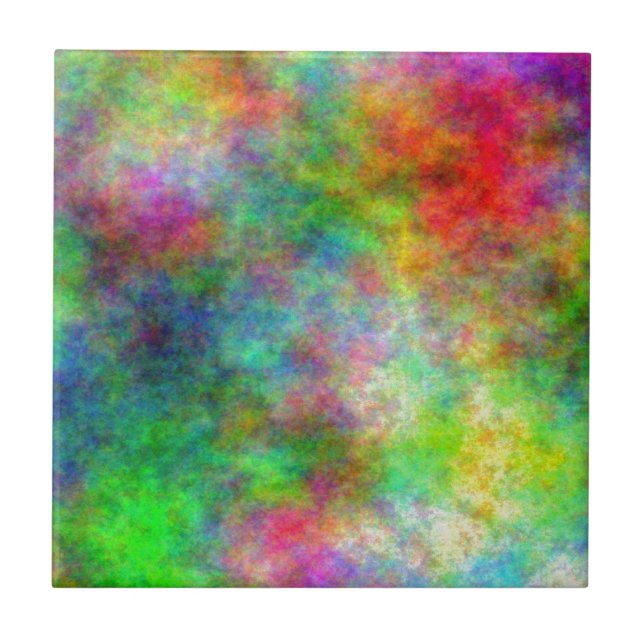 Colorful Clouds Tile (Front)