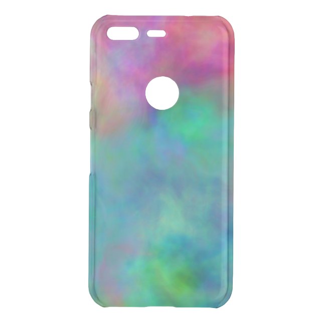 Colorful clouds uncommon google pixel case (Back)