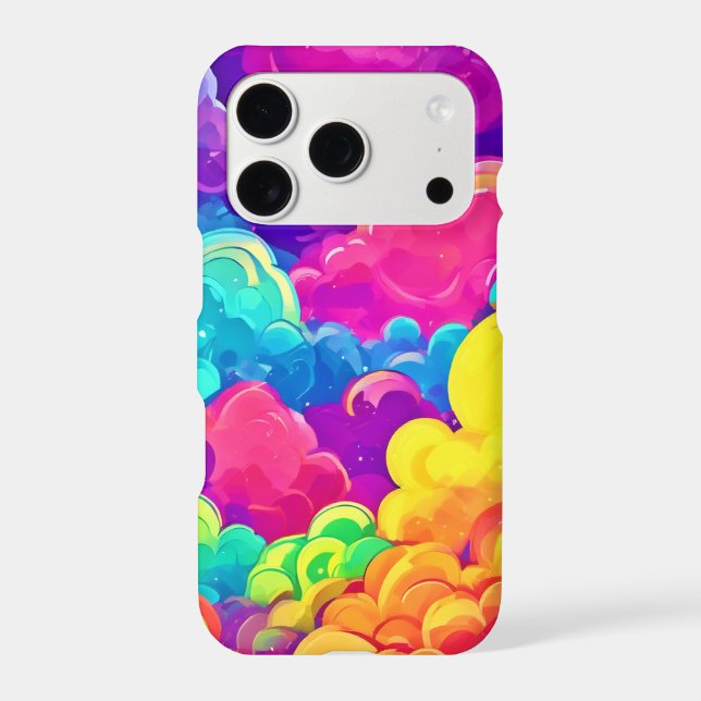Colorful Cloudscape Art Iphone Case (Back)