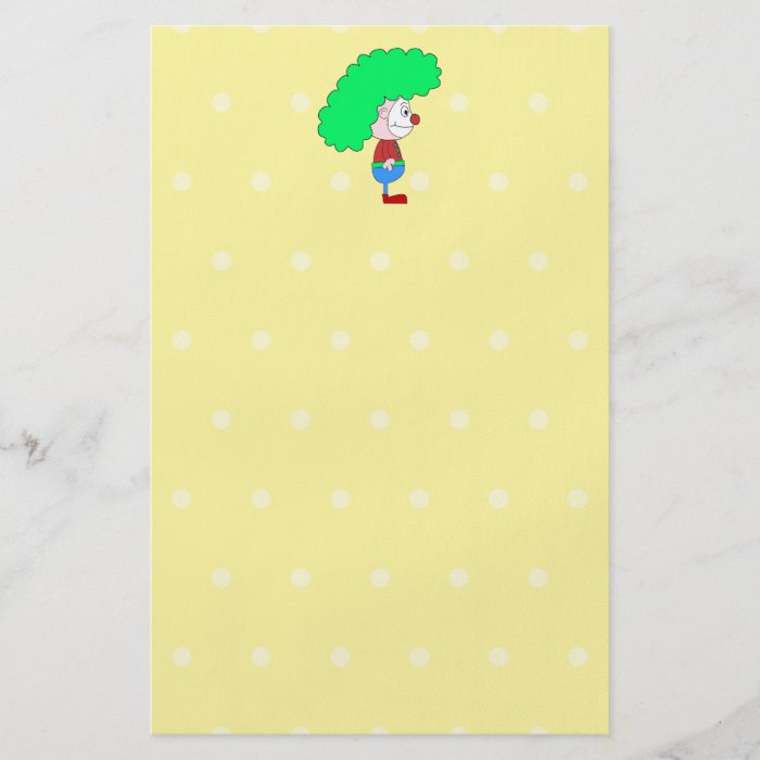 Colorful Clown Cartoon. Flyers