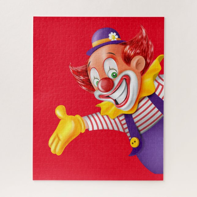 Colorful Clown Face Jigsaw Puzzle (Vertical)