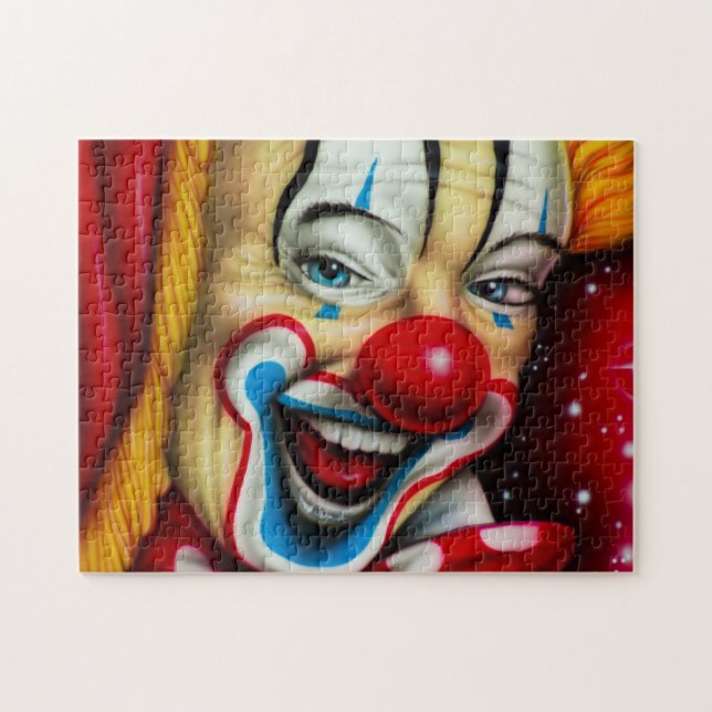Colorful Clown Face Jigsaw Puzzle (Horizontal)