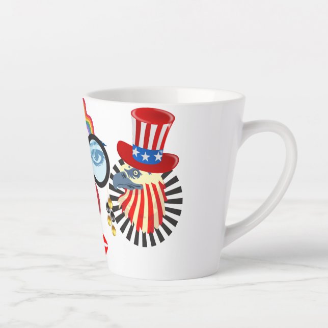 Colorful clown latte mug (Right)