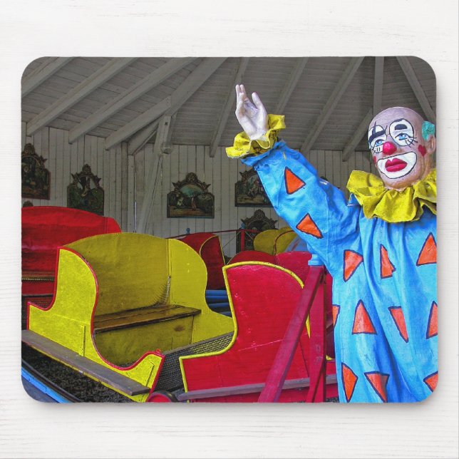 Colorful Clown Mouse Pad (Front)