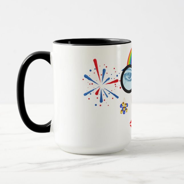 Colorful clown mug (Left)