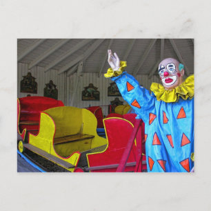 Colorful Clown Postcard