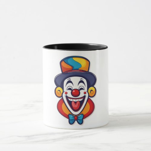 Colorful Clown Printed Mug for Cheerfull Sips