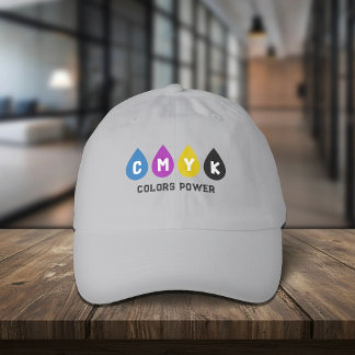 Colorful CMYK Ink Drops Hat