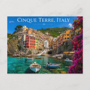 Colorful Coastal Village Card