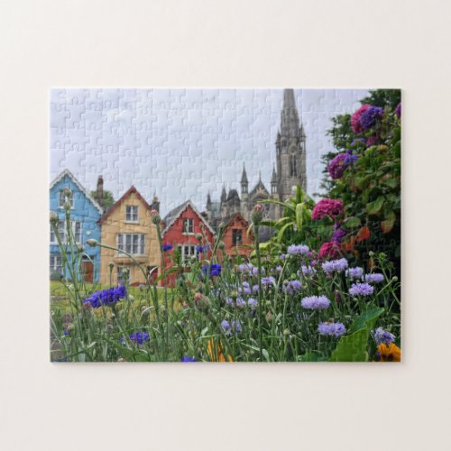 Colorful Cobh and Flowers Ireland Puzzle