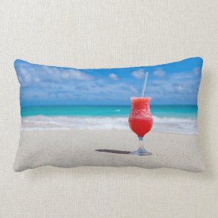 Colorful Cocktail in Paradise Lumbar Pillow