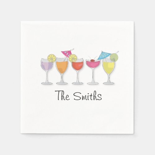 Colorful Cocktail Napkins