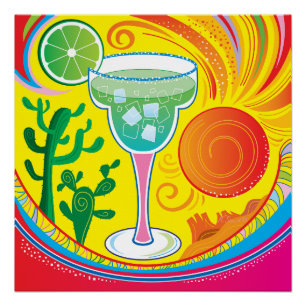 Colorful Cocktail Poster