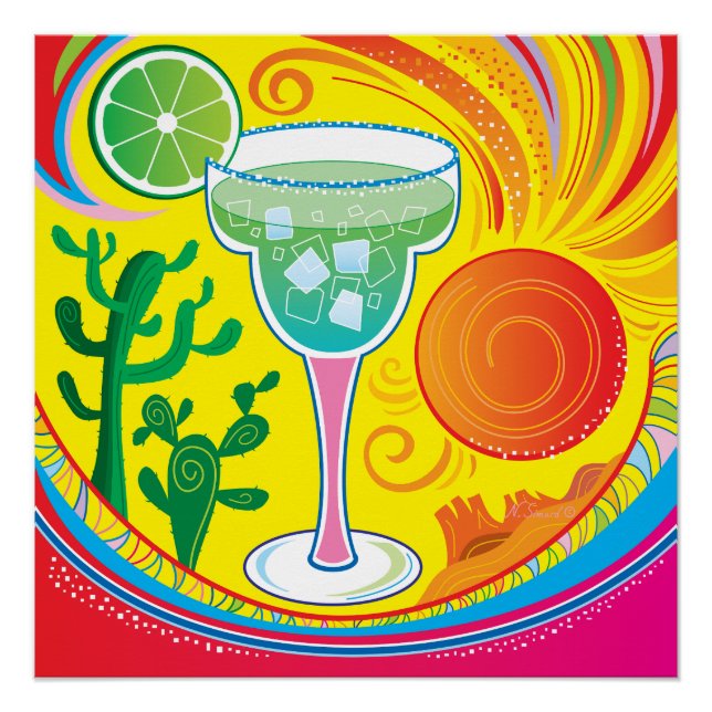 Colorful Cocktail Poster (Front)
