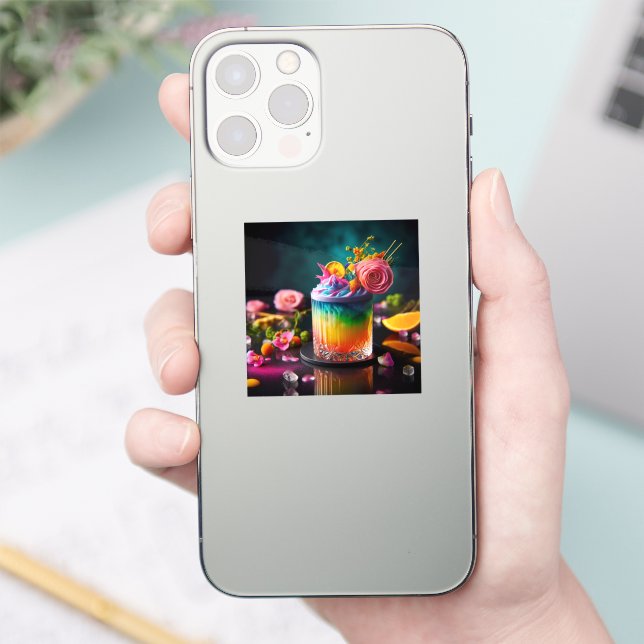 Colorful cocktail sticker (Phone)