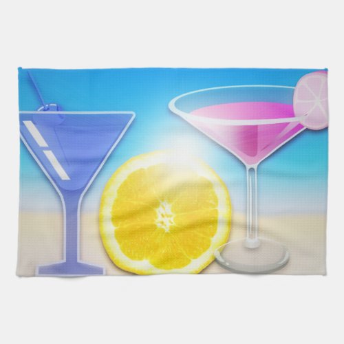 Colorful Cocktails Bar Towel