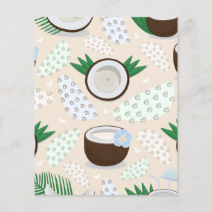 Colorful coconut pattern