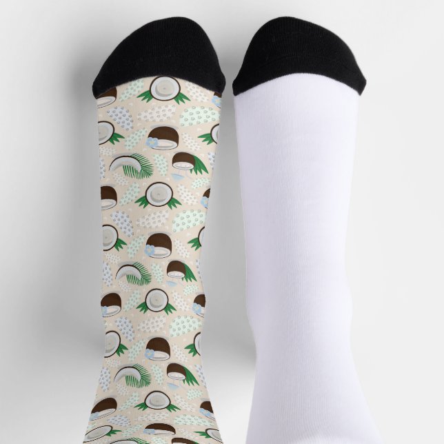 Colorful coconut pattern socks (Top)
