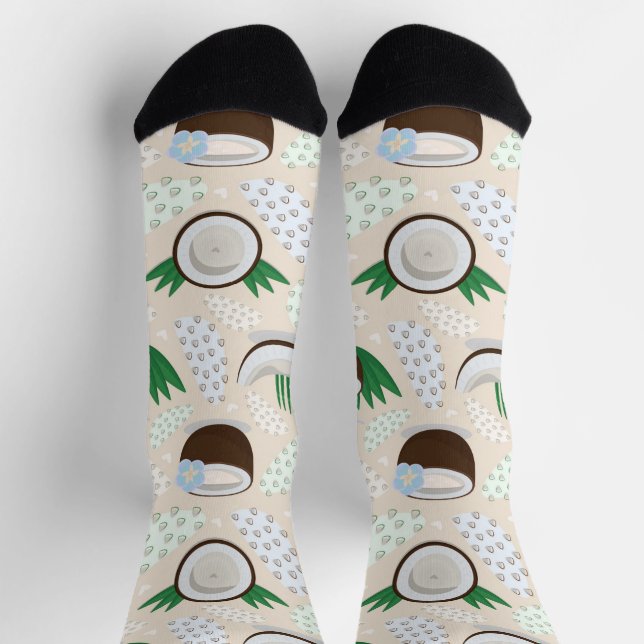 Colorful coconut pattern socks (Top)
