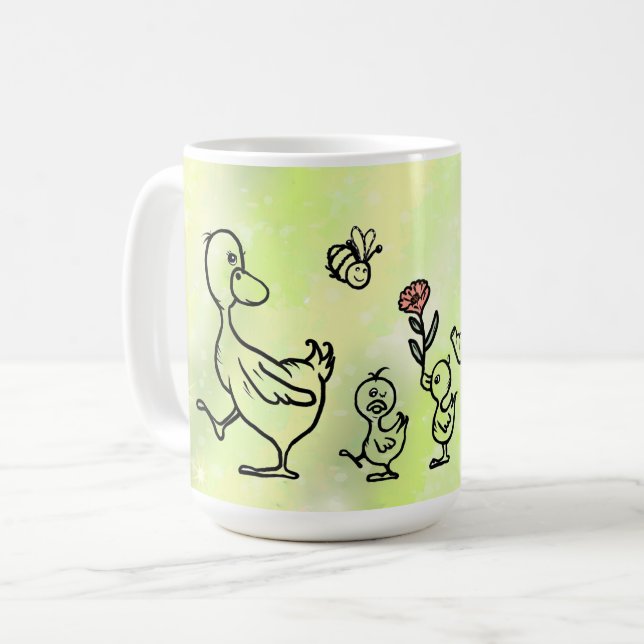 colorful coffee mug (Front Left)