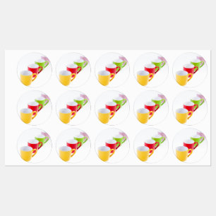 Colorful Coffee Mugs Labels