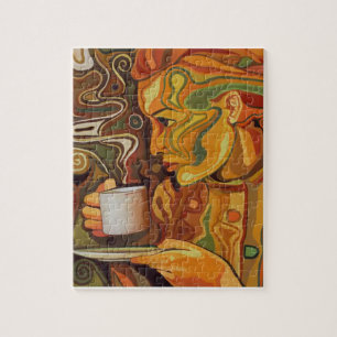 Colorful Coffee Puzzle with Gift Box