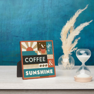 Colorful Coffee Quotes Plaque