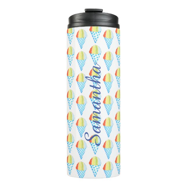 Colorful Cold Cone Dessert Thermal Tumbler (Front)