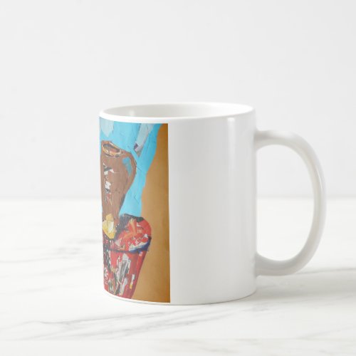 Colorful Collage Stilllife Art White Mug