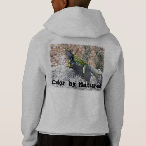 Colorful Collared Lizard In The Sun Photograph Hoodie