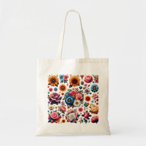  colorful collection of artistically designed flow tote bag