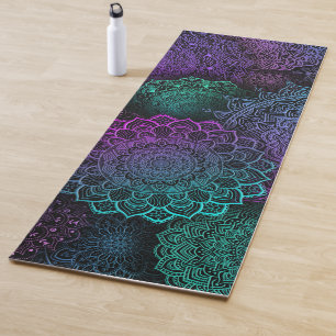 Colorful collections of mandala's yoga mat