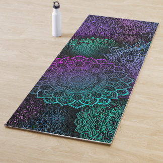 Colorful collections of mandala's yoga mat